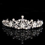 Wedding Bridal Princess Austrian Crystal Hair Accessory Tiara Crown Veil